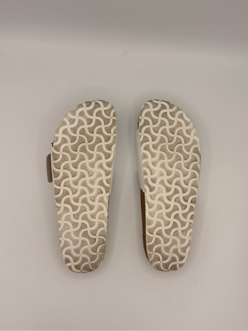 Birkenstock Madrid Big Buckle Sandals in White Leather | SLIGHTLY USED - Picture 9 of 9